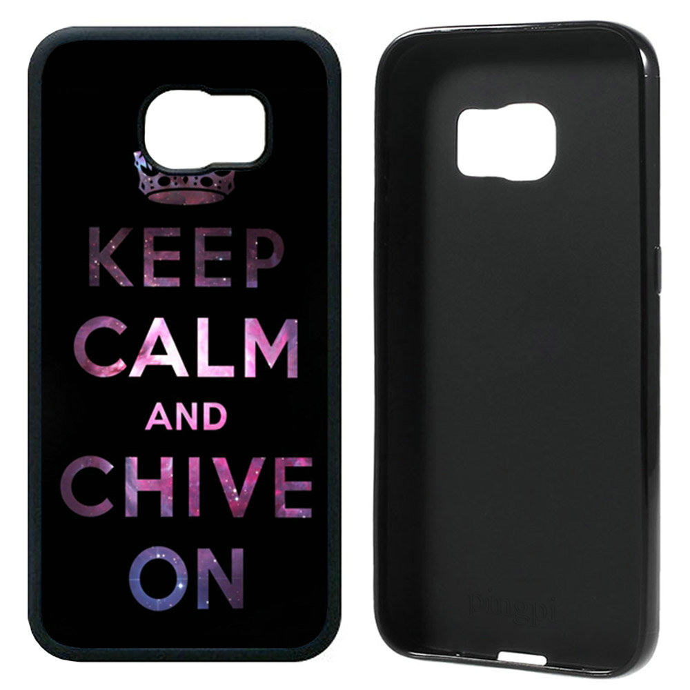 keep calm and chive on Case for Samsung Galaxy S6